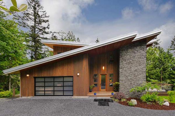 different-sloped-roof1 نمونه هایی از سقف شیبدار با شیب متفاوت