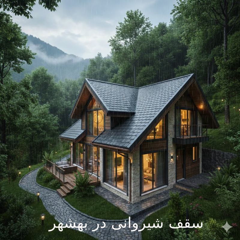 سقف شیروانی در بهشهر سقف شیروانی در بهشهر