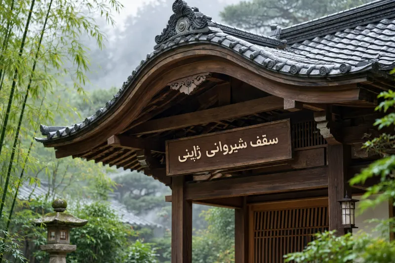 سقف شیروانی ژاپنی سقف شیروانی ژاپنی
